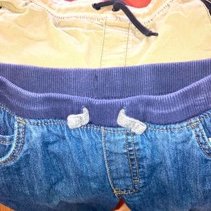 TWO PAIR comfy drawstring pants size 10 boys